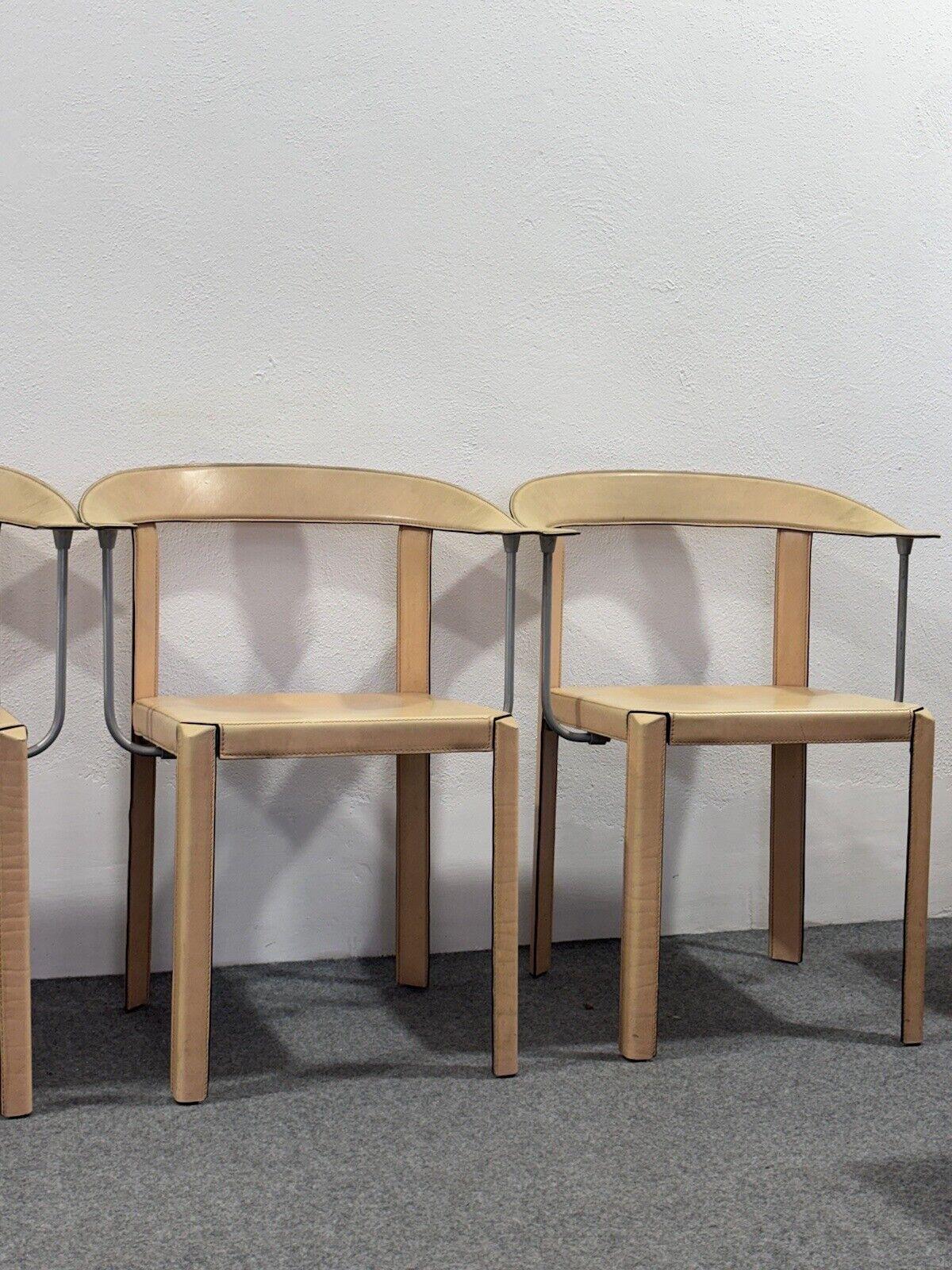 Antonello Mosca Ycami Set de 4 fauteuils 1980's Modern Design en vente 11