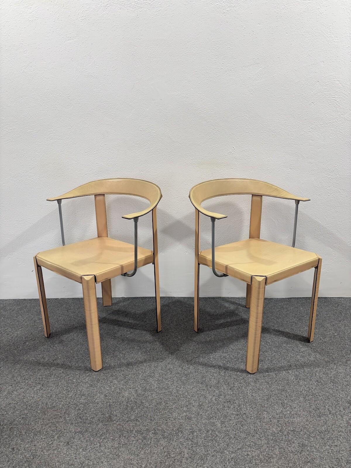 Antonello Mosca Ycami Set 4 Poltroncine Design 1980’s Modernariato im Zustand „Hervorragend“ im Angebot in Taranto, IT