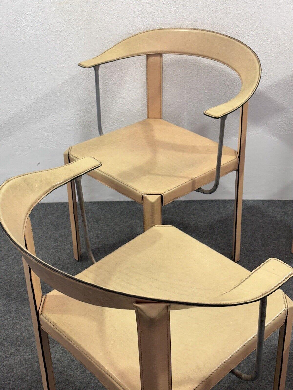 Antonello Mosca Ycami Set de 4 fauteuils 1980's Modern Design en vente 3
