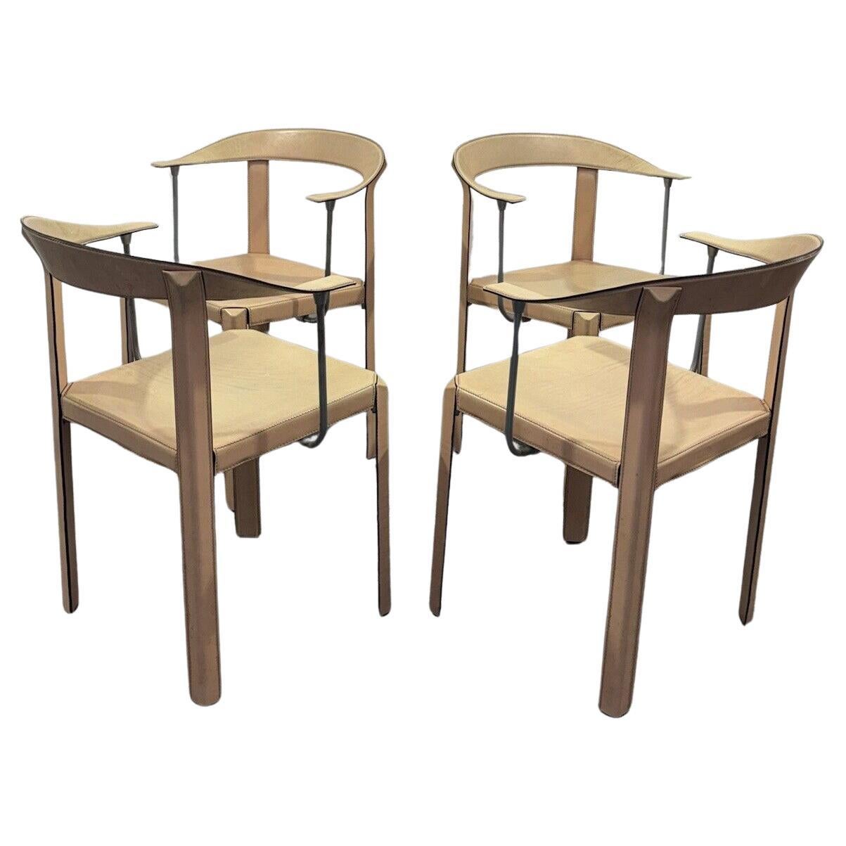Antonello Mosca Ycami Set de 4 fauteuils 1980's Modern Design