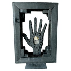 Hand Sculpture by Antoni Abad in Wood and Mixed Media