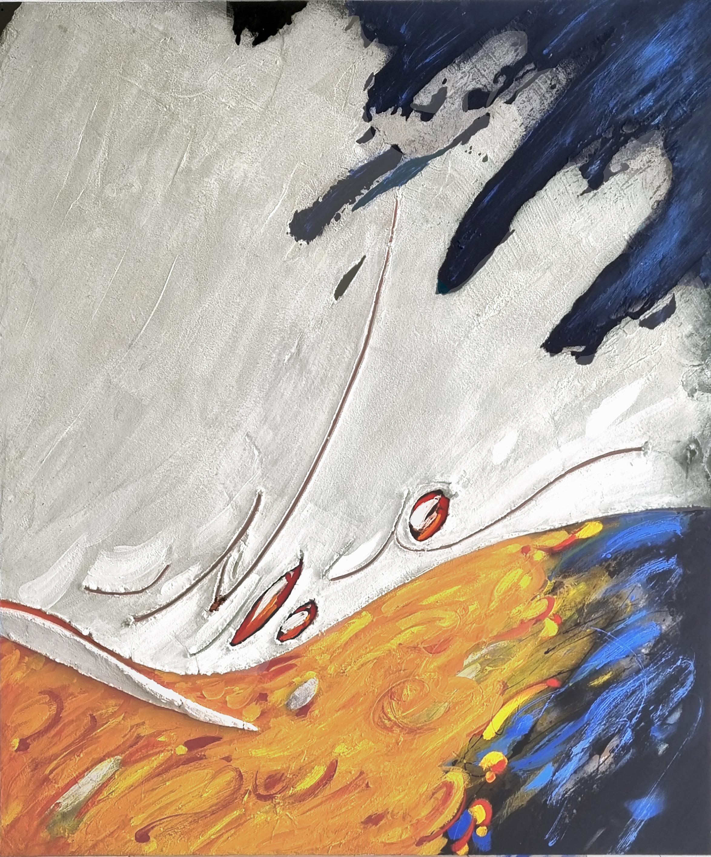 Antoni Amat Abstract Painting – "Perséfone (Persephone)", 2025, Mischtechnik und Öl, großes abstraktes Gemälde