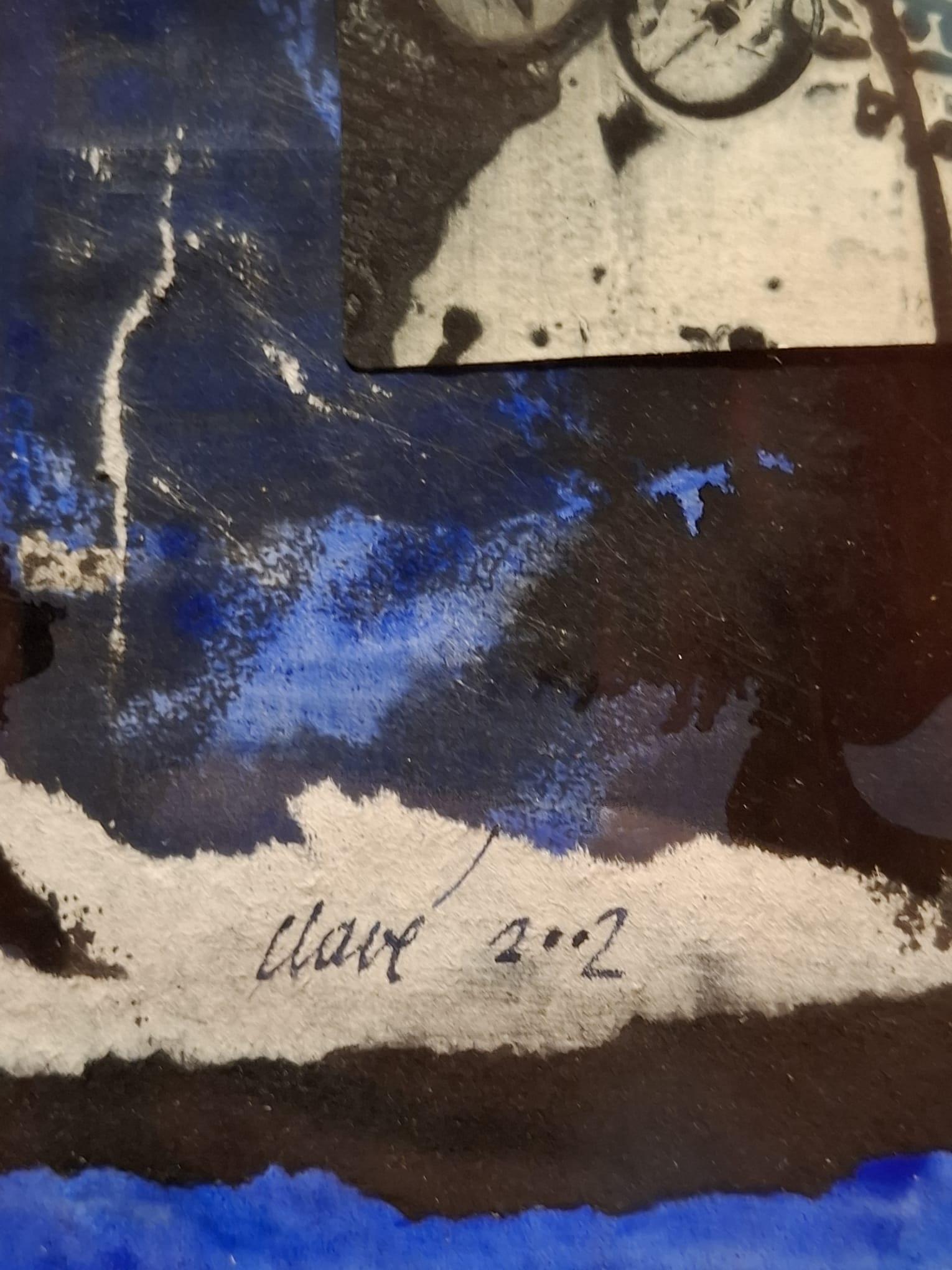 Antoni Clavé 
Untitled
2002
Collage and ink on paper 
Signed and dated on the lower central paerte 
With technical sheet of the work from Galería Gapar, dated and signed.
16,50 x 24.