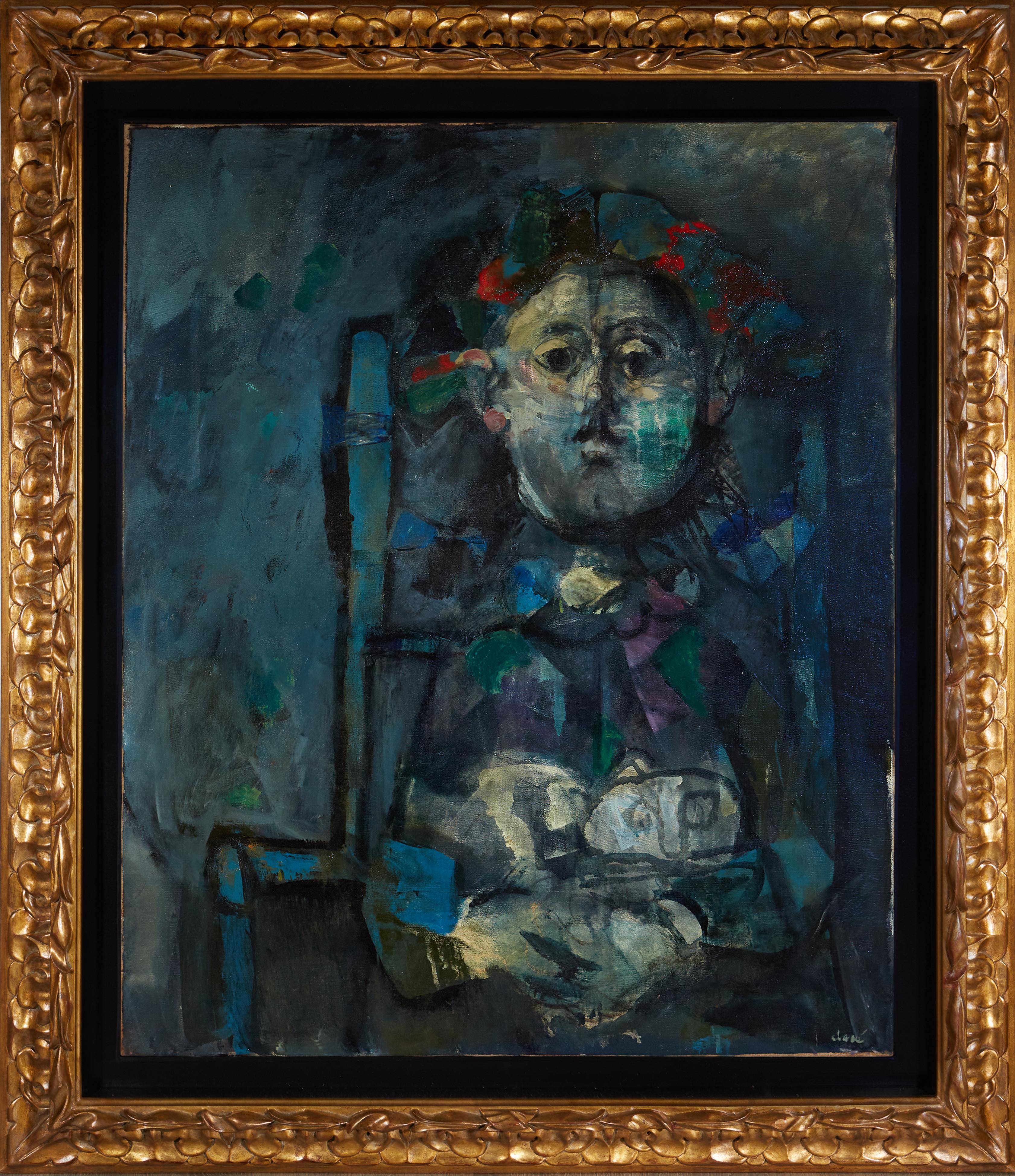 Antoni Clavé. Enfant au chat. 1949. Oil on canvas. 100 x 81 cm.