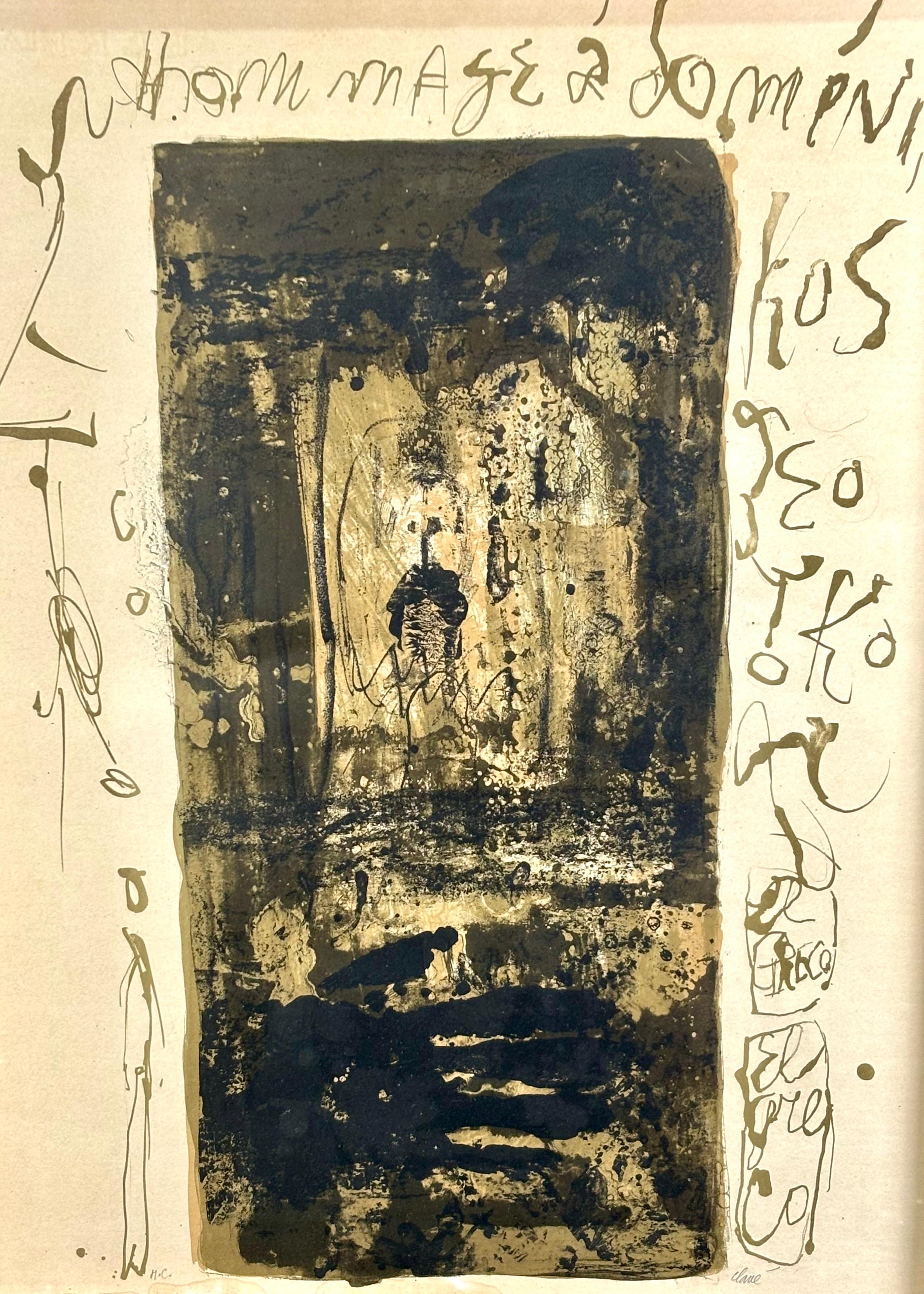 La litografía va firmada a mano y con justificante, que en este caso es una H/C

Se presenta enmarcada.

Medidas de la litografía: 65 x 50 cm.

Medidas del marco: 67 x 52 cm.

El estado tal cual se aprecia, solo con algunas pequeñas manchas en la