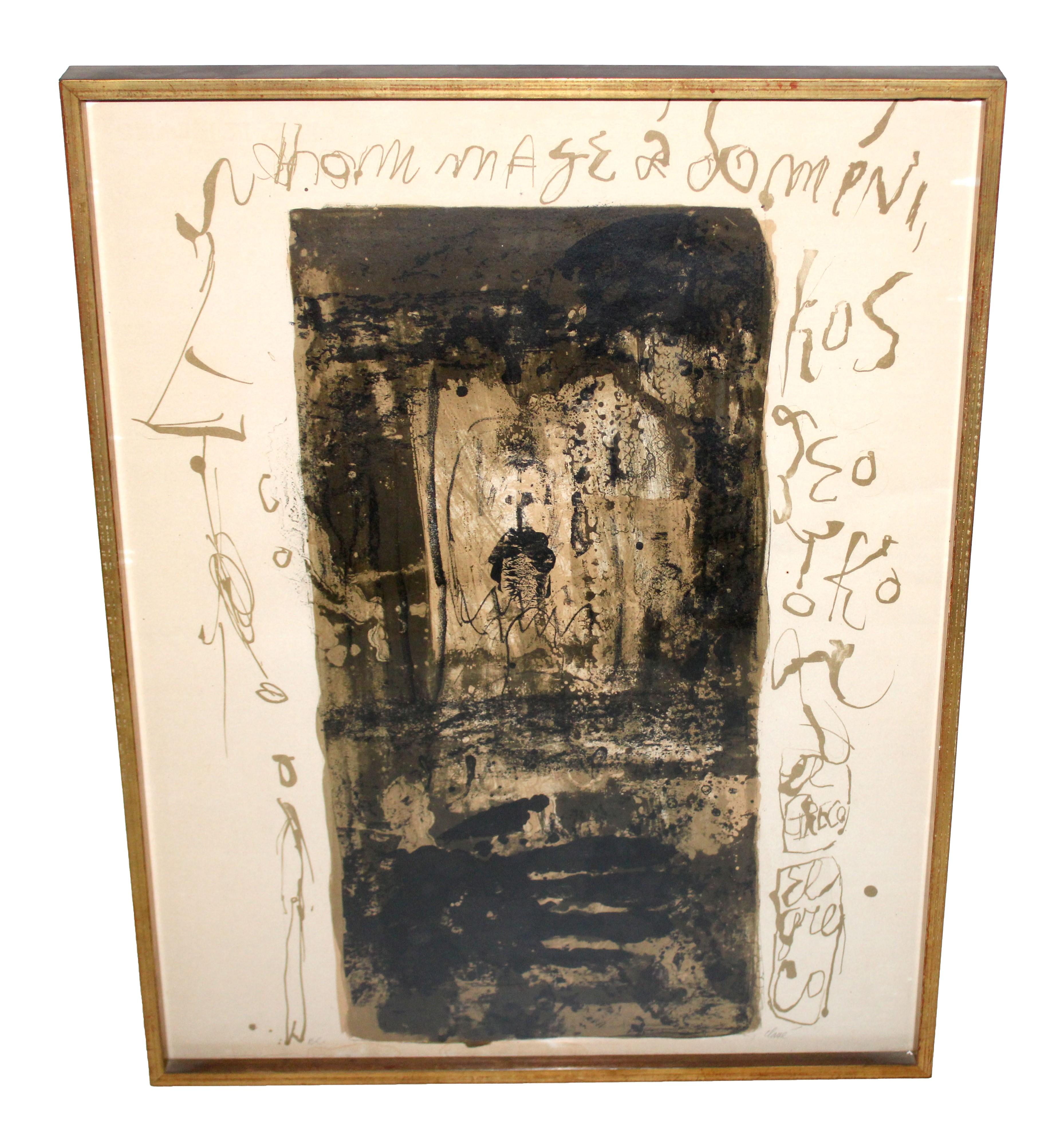 Hommage à Greco - Painting by Antoni Clavé
