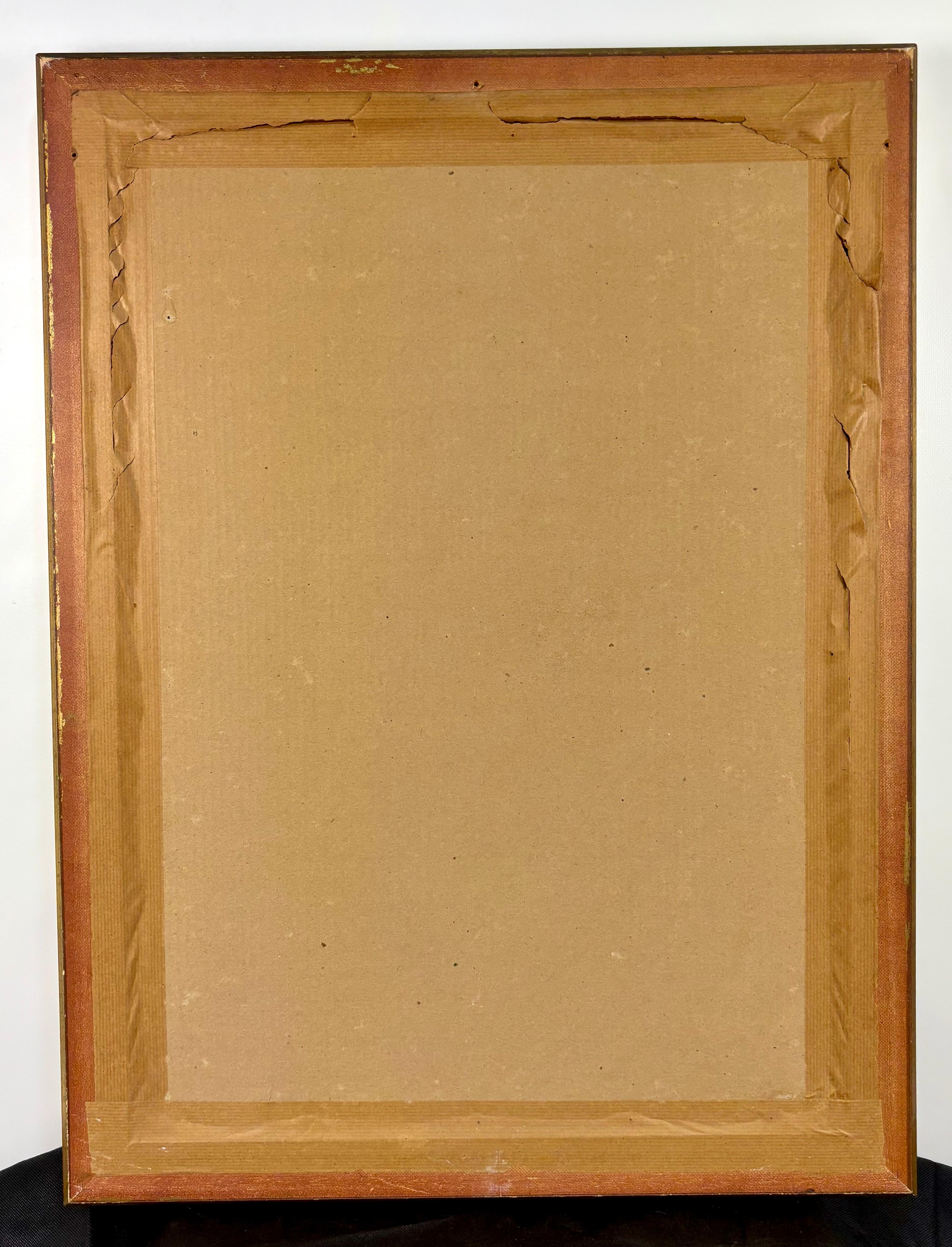 Le balcón - Litografia iluminada por el artista - 1942 For Sale 6