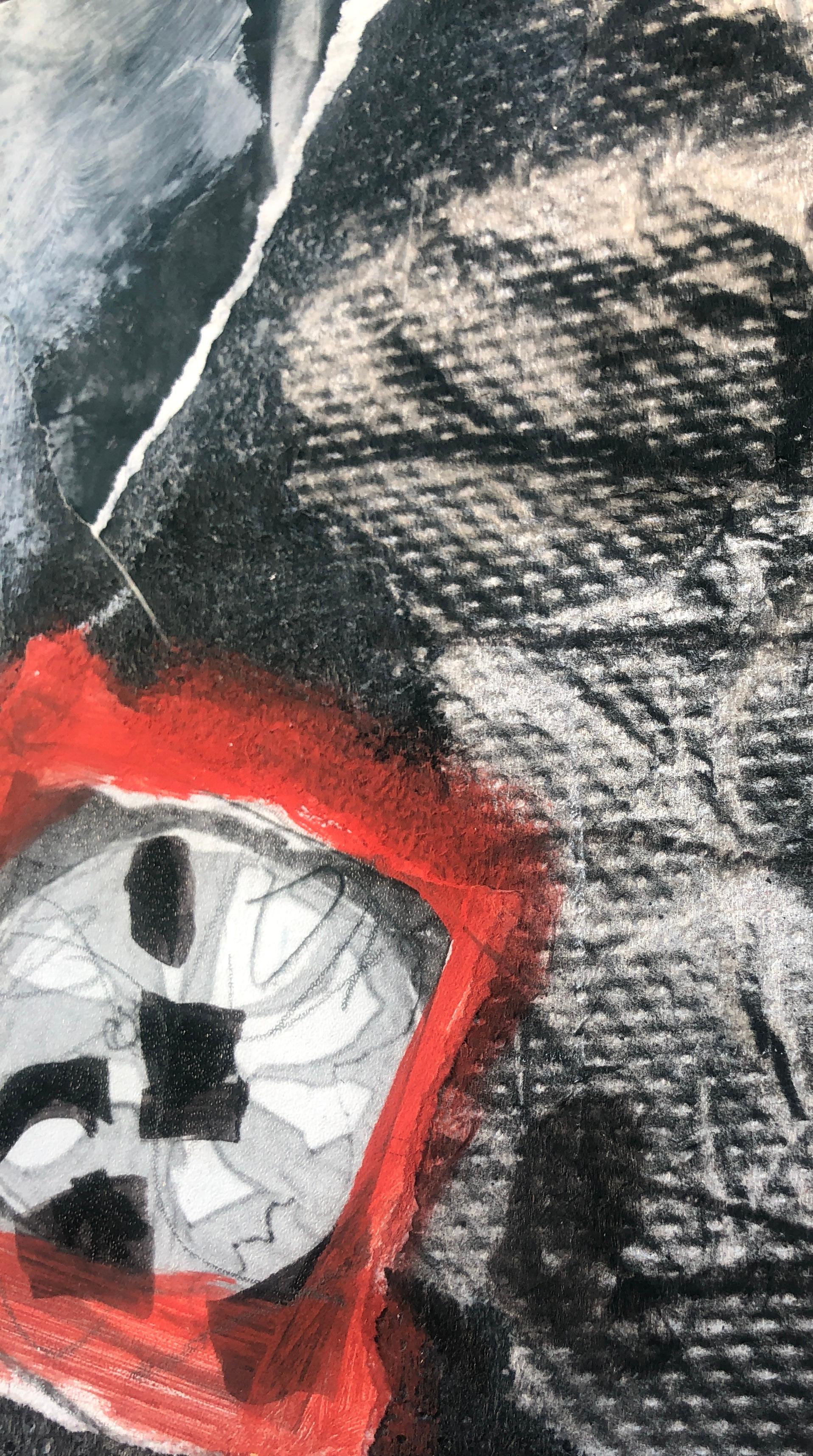 Detalles técnicos  
- Autor: Antoni Clavé  
- Título: Pintura-Collage  
- Fecha: 1981-1983  
- Técnica: Técnica mixta sobre papel (collage y pintura)  
- Dimensiones de la obra 7,9 x 6,5 pulg.  
- Dimensiones con marco: 16,9 x 15,7 pulg.  
-
