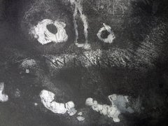 Antoni Clavé - GUERRERO (Guerriero) Acquaforte Astrazione spagnola Contemporanea