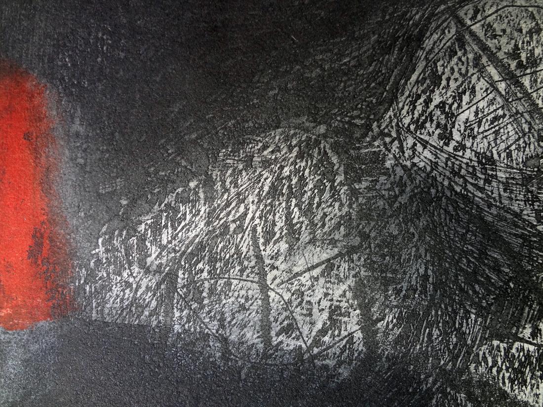 Antoni Clavé - GUERRERO (Guerriero) Acquaforte Astrazione spagnola Contemporanea 2