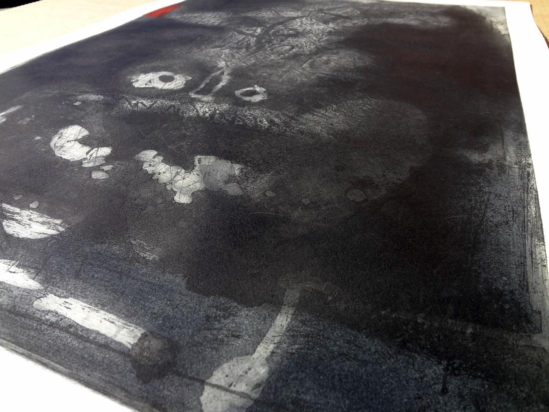 Antoni Clavé - GUERRERO (Guerriero) Acquaforte Astrazione spagnola Contemporanea in vendita 3