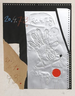 Artist Hand, Abstract Expressionist Mixed Media Print by Antoni Clave