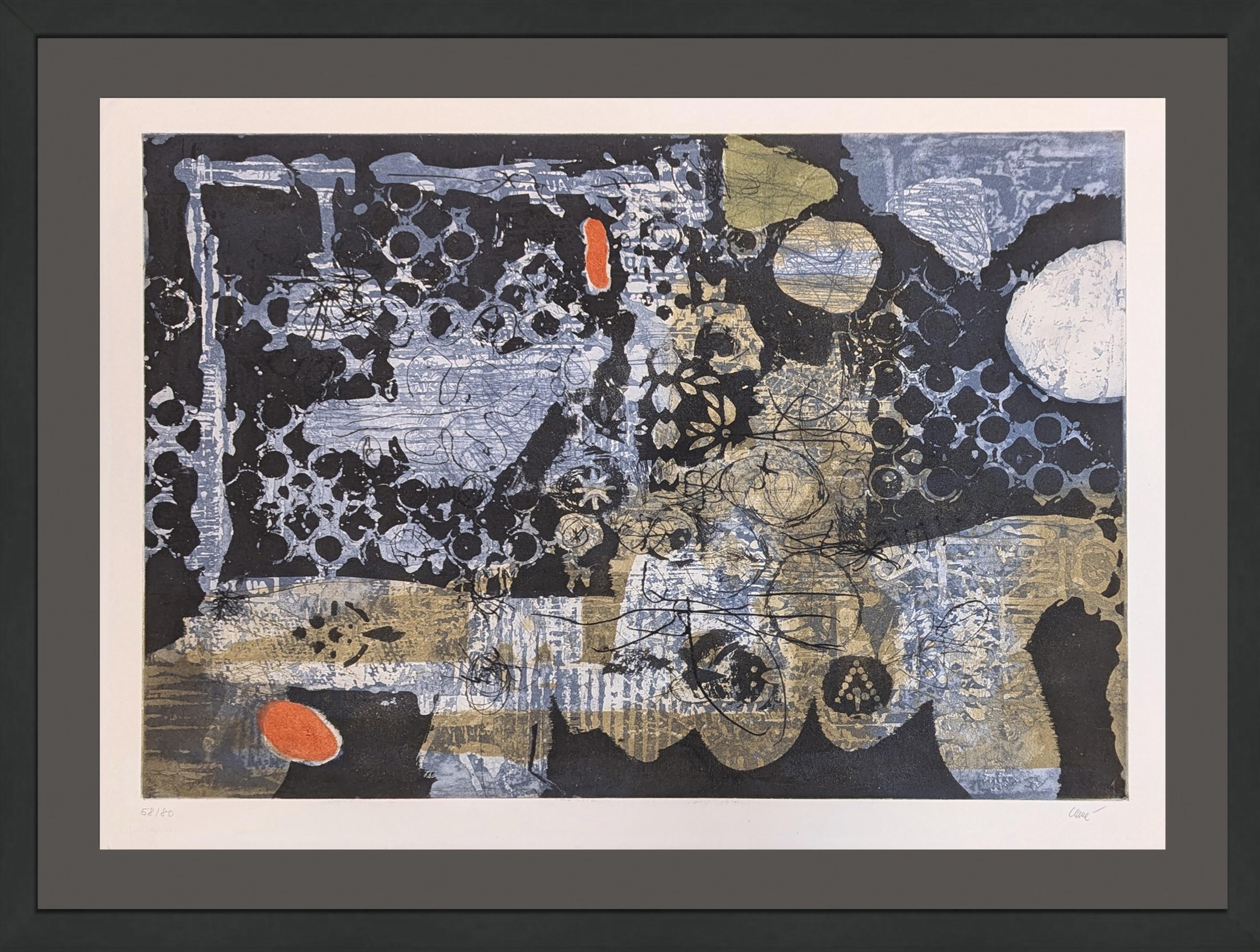Bleu-Rouge (hand signed etching and aquatint)