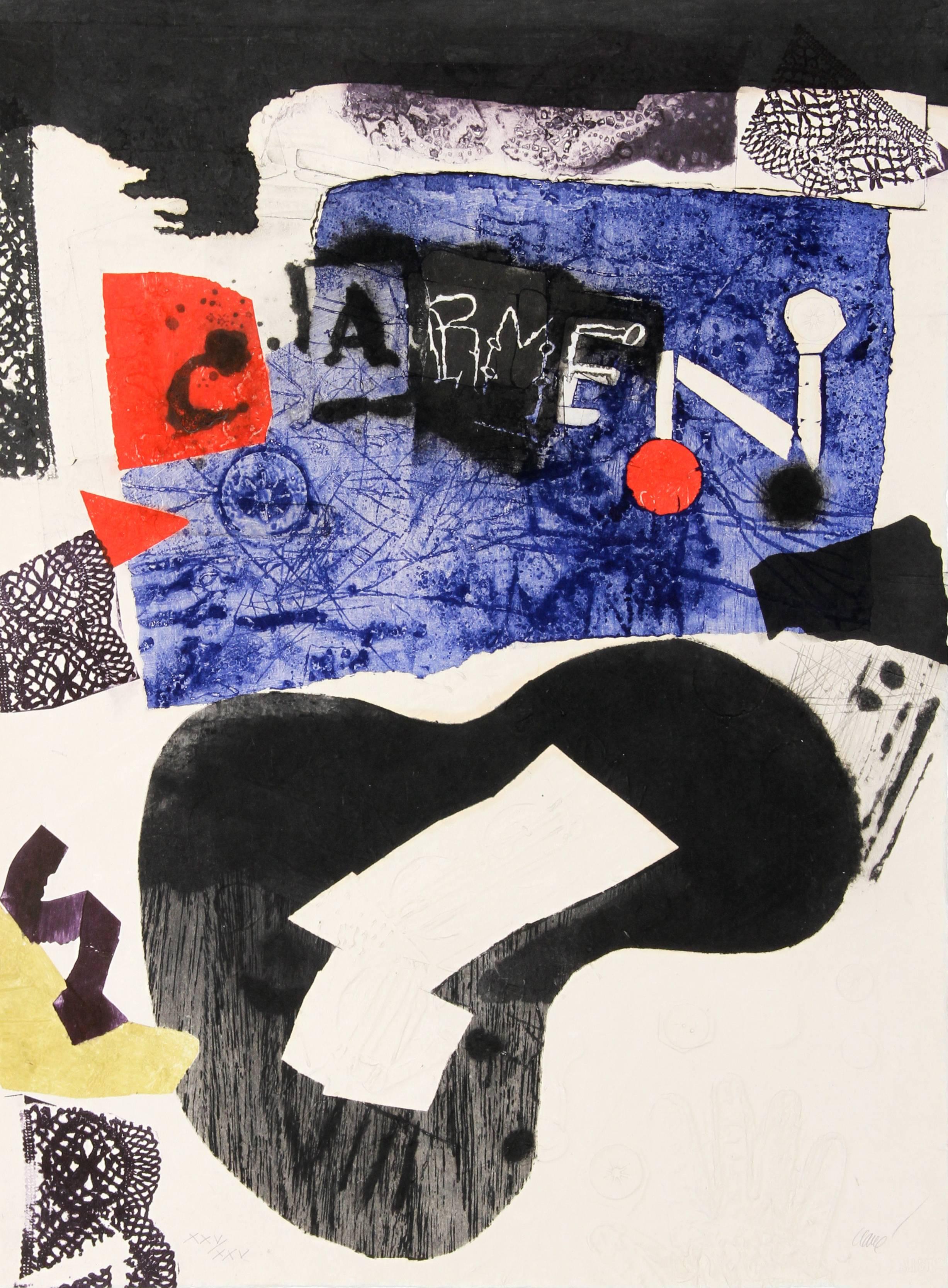 Abstract Print Antoni Clavé - Carmen, aquatinte d'Antonio Clave