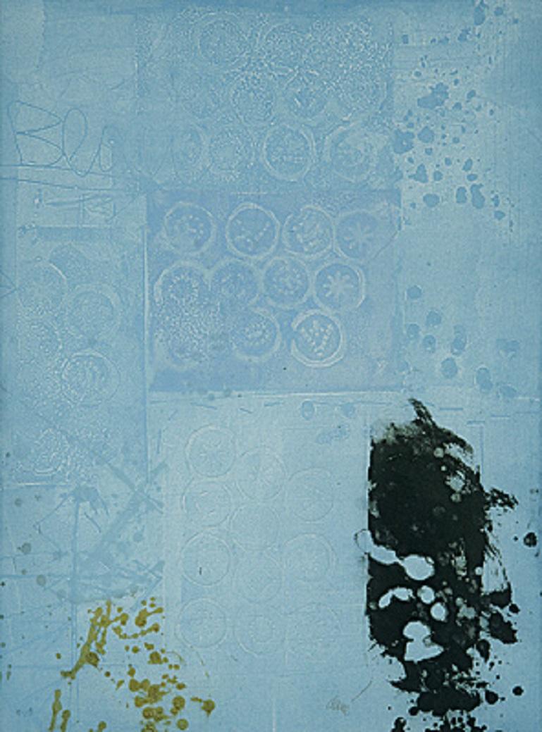 Antoni Clavé Print – ""Ciel" von Antoni Clav, Blau, Himmel, Abstrakter Druck