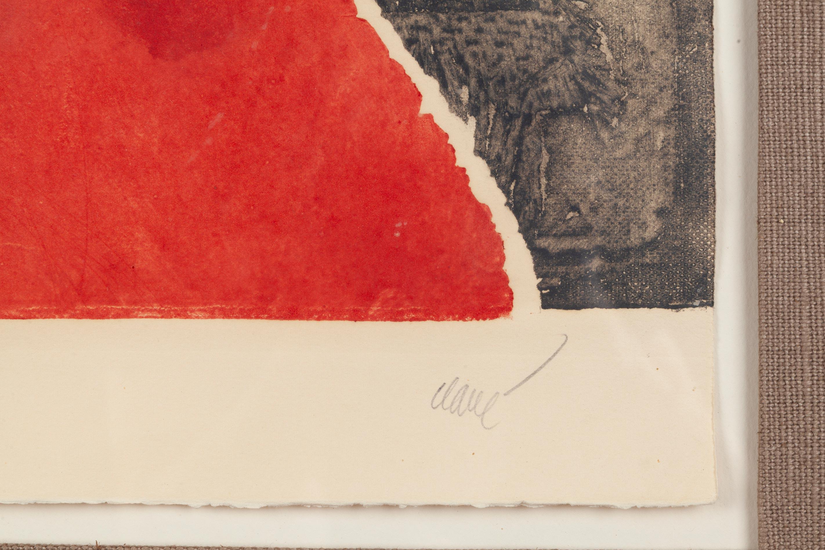 Quatre Points - Abstract Print by Antoni Clavé