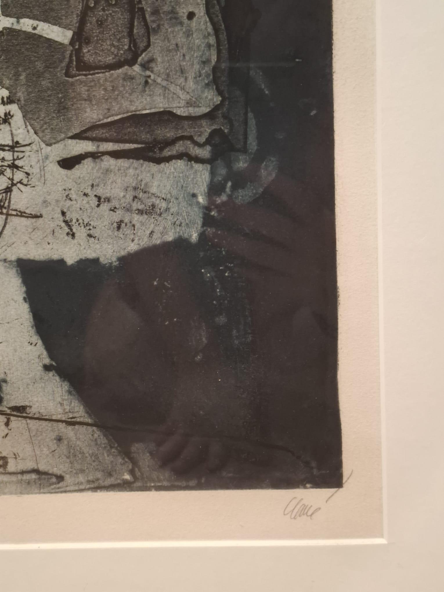 Rey fumando en pipa - Abstract Print by Antoni Clavé