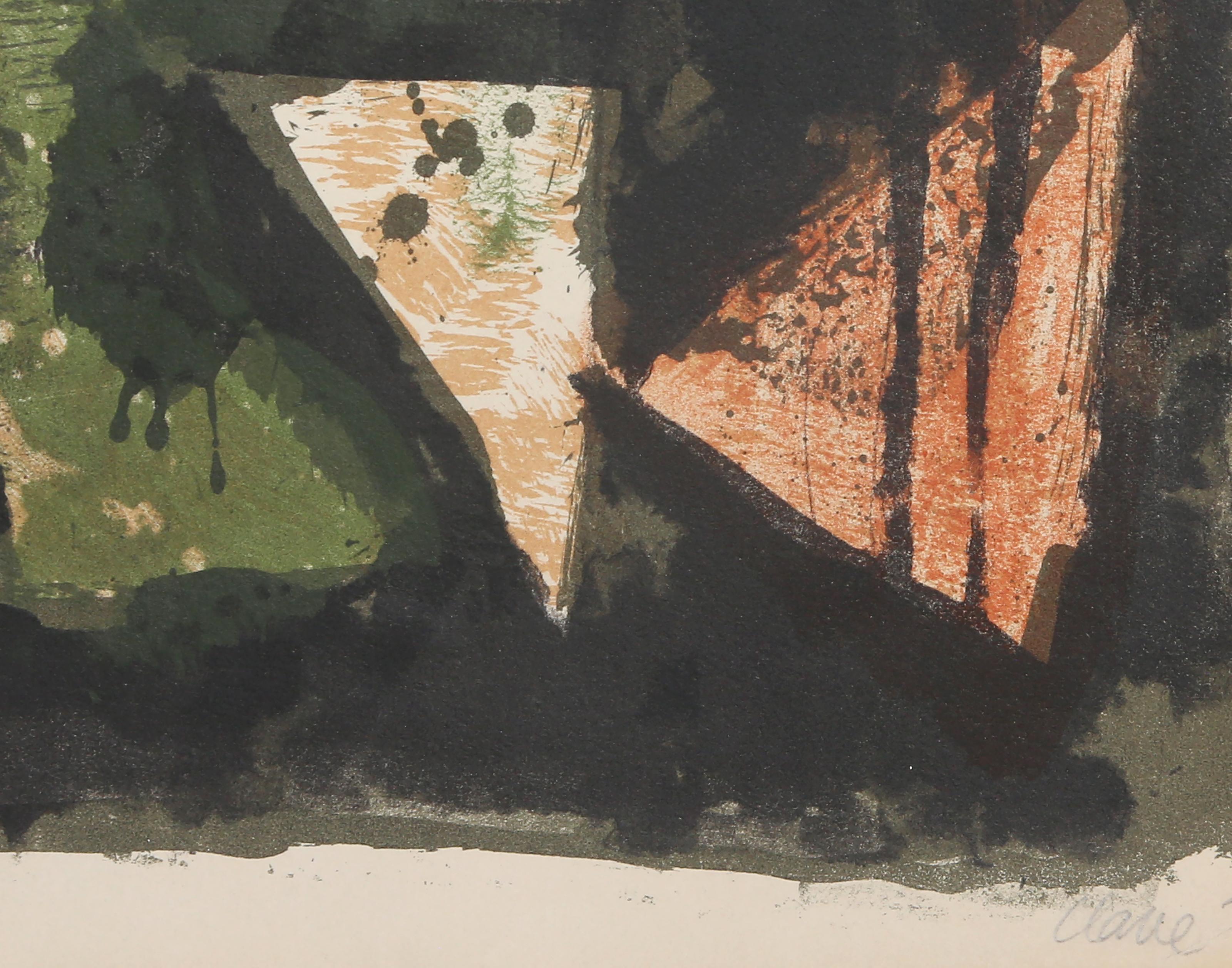 Antoni Clave, Spanish (1913 - 2005) - Roi de Cartes (King of Cards), Year:  1955, Medium:  Lithograph, signed in pencil lower right, Edition:  99, Size:  28 x 19.5 in. (71.12 x 49.53 cm)