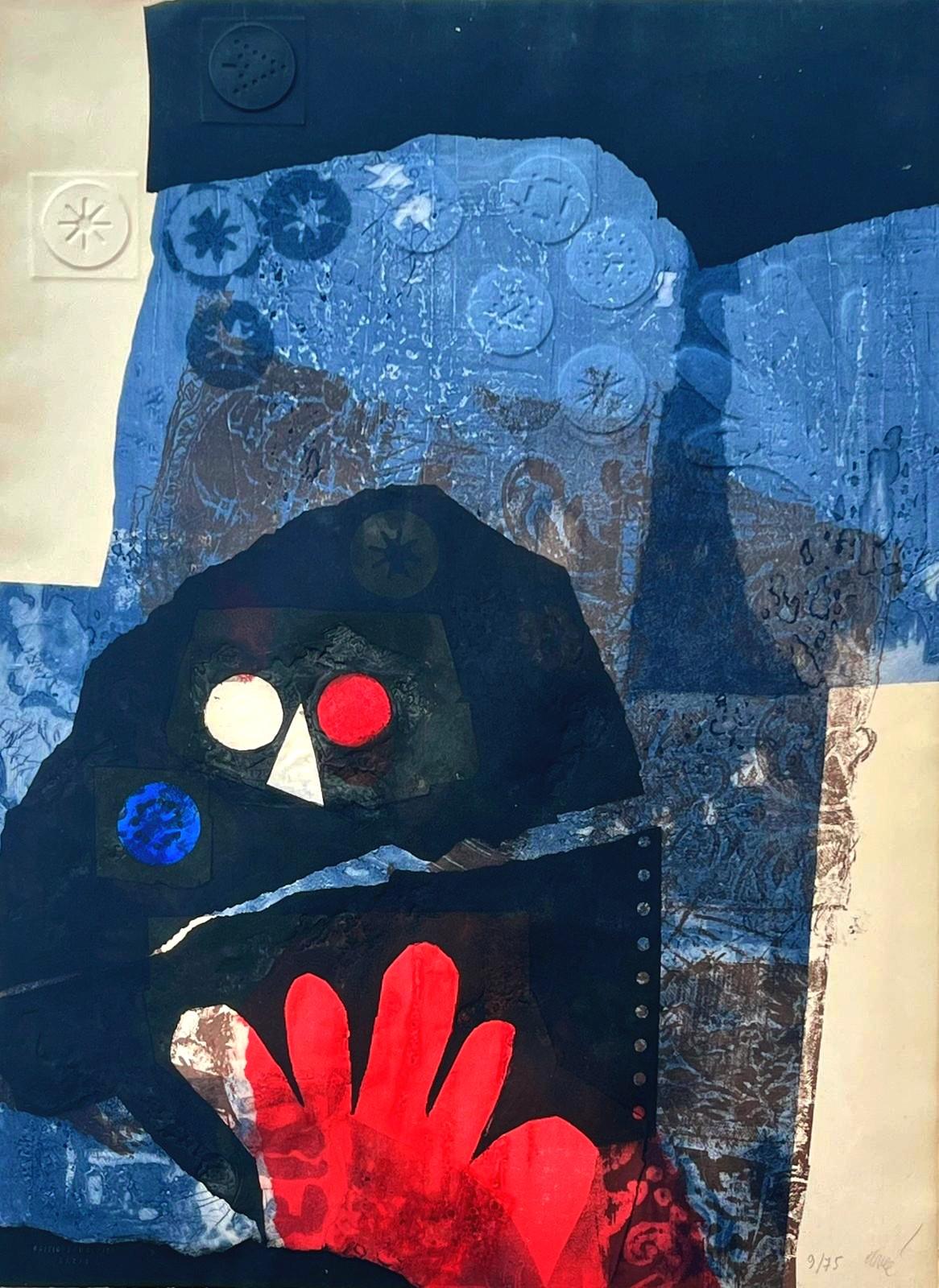 Antoni Clavé Abstract Print - The man with the red eye 