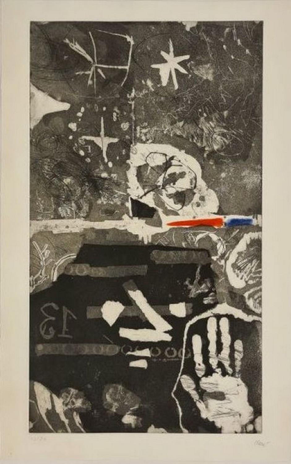 Antoni Clavé Abstract Print - The Warrior's Hand (Night of Toledo) 
