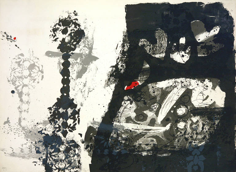 Antoni Clavé Abstract Print - Trobadors XXIV/L (B)