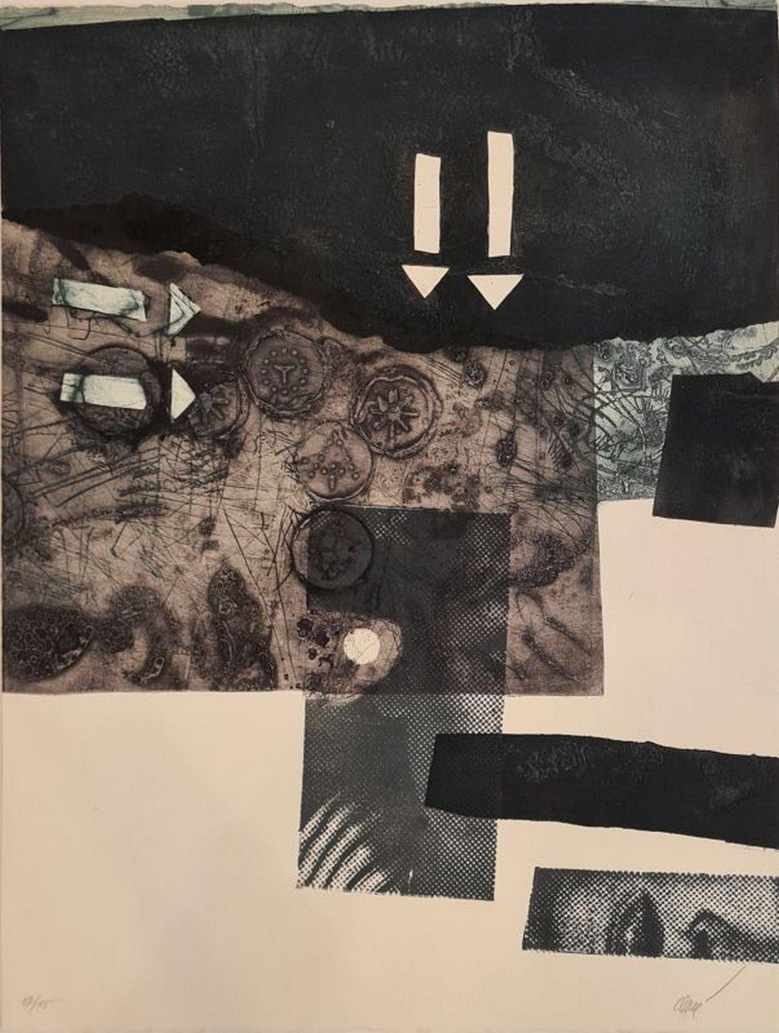 Abstract Print Antoni Clavé - Avec des flèches