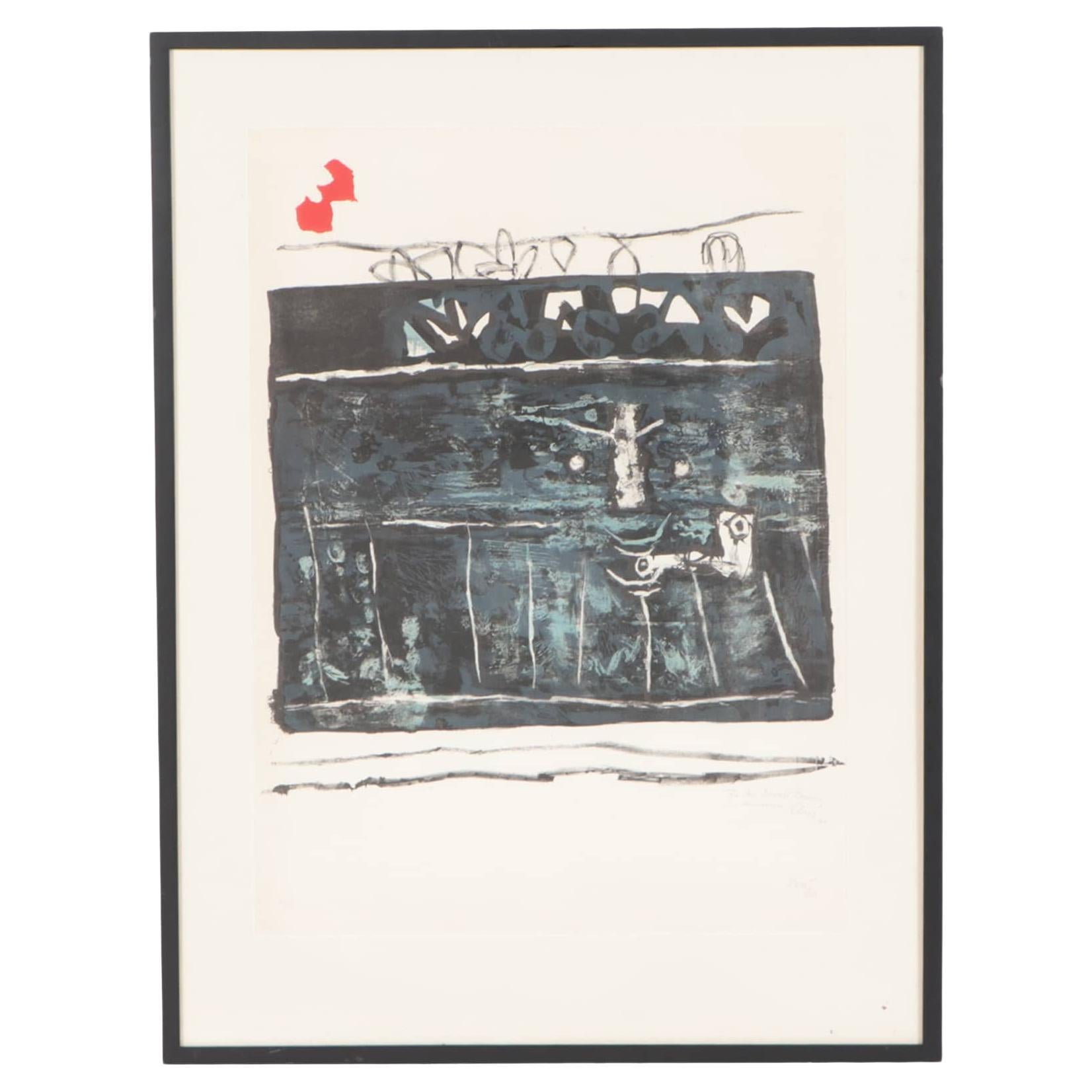 Antoni Clave Sanmartin 'Spanish/French, 1913 - 2005' a Lithograph in Colours For Sale