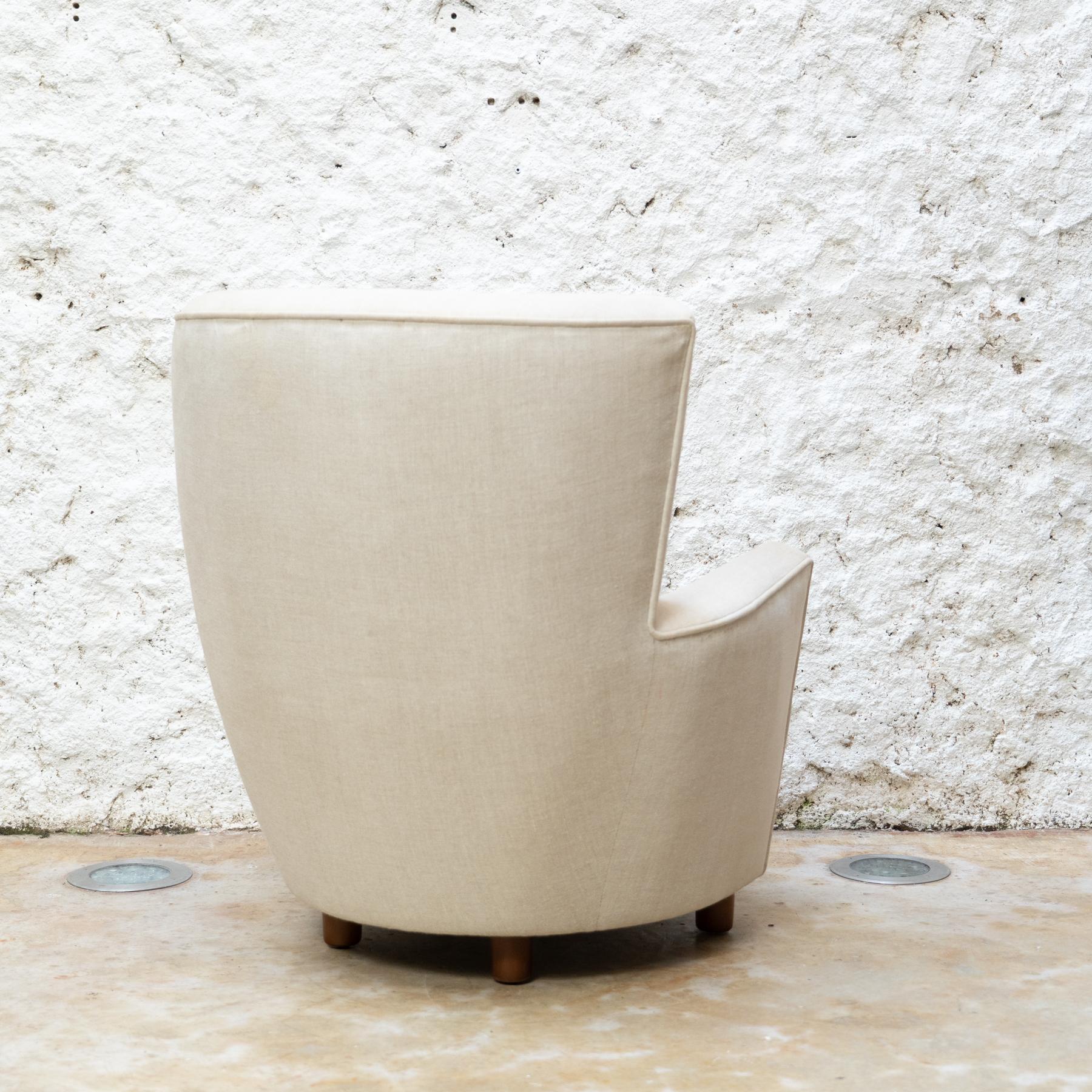 Antoni de Moragas Armchair and Footstool by Santa & Cole For Sale 9