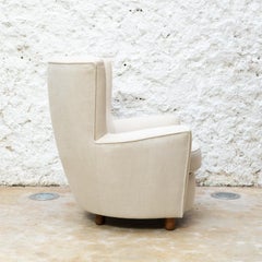 Antoni de Moragas Armchair and Footstool by Santa & Cole