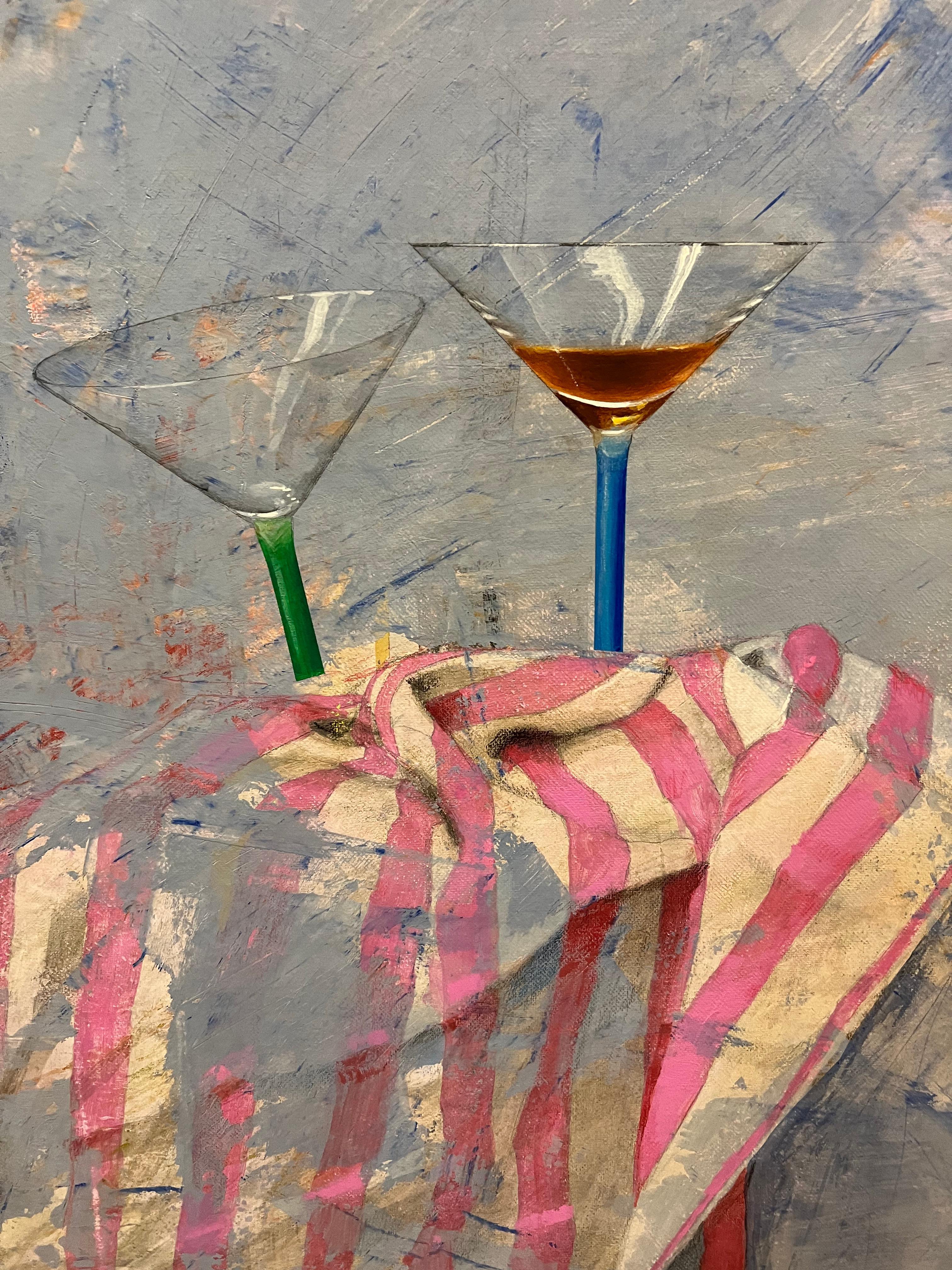 Copas de Martini  - Contemporary Painting by Antoni Dura