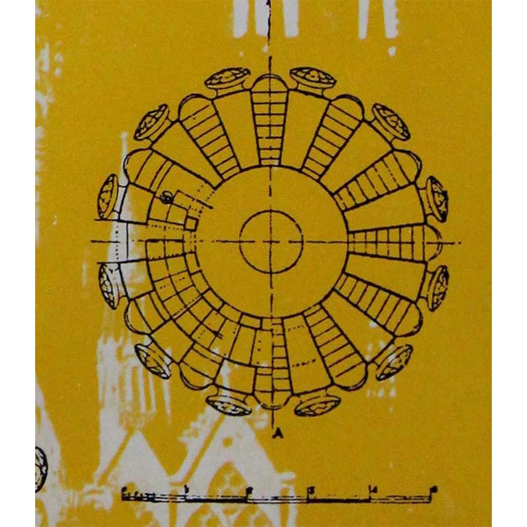 1971 exhibition poster for Antoni Gaudí at the Van Abbemuseum in Eindhoven For Sale 2
