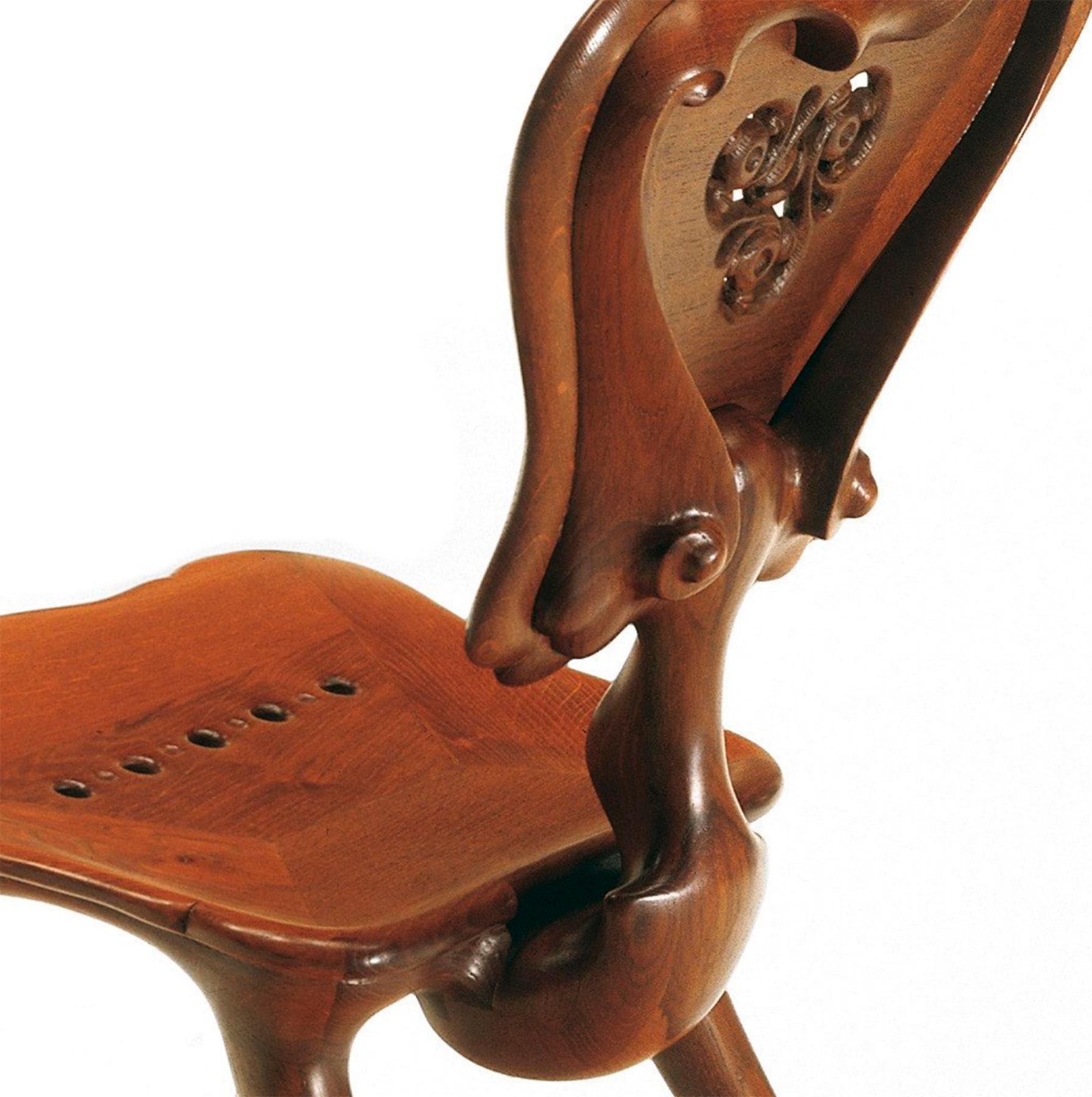 Spanish Antoni Gaudi Calvet Chair For Sale