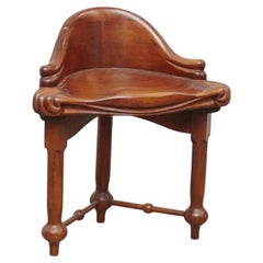 Sgabello Calvet Antoni Gaudi in Oak massiccio