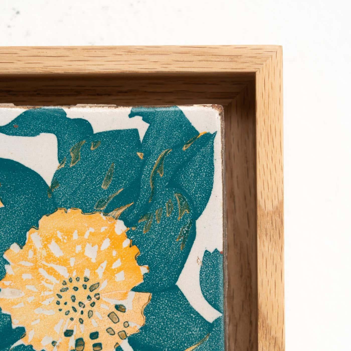 Carreau décoratif espagnol en céramique d'Antoni Gaudi représentant la Casa Vicens, vers 1940 en vente 4