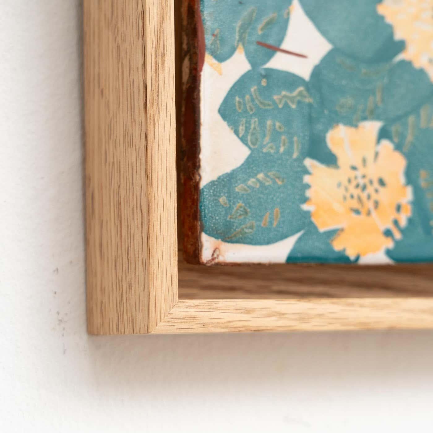 Milieu du XXe siècle Carreau décoratif espagnol en céramique d'Antoni Gaudi représentant la Casa Vicens, vers 1940 en vente