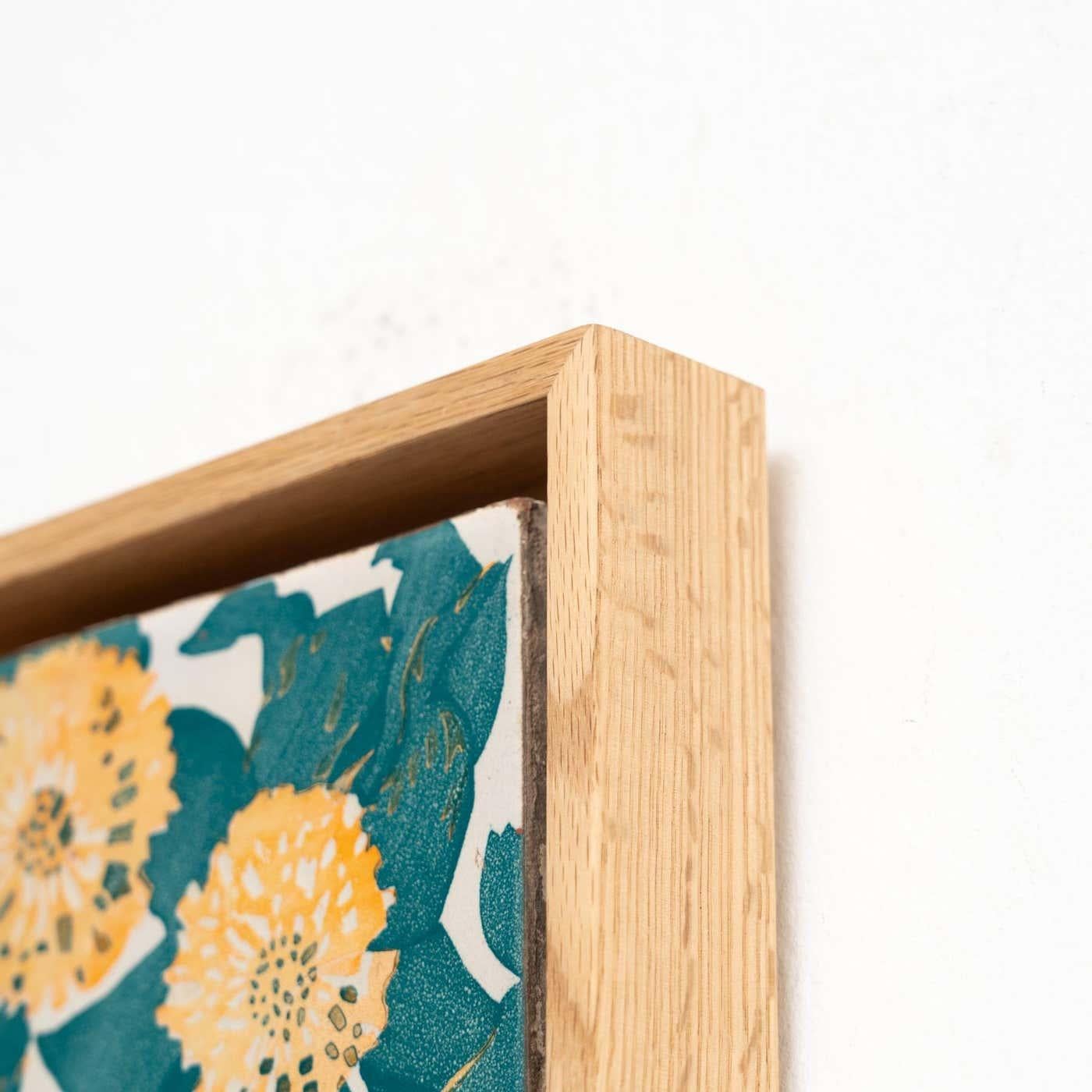 Papier Carreau décoratif espagnol en céramique d'Antoni Gaudi représentant la Casa Vicens, vers 1940 en vente