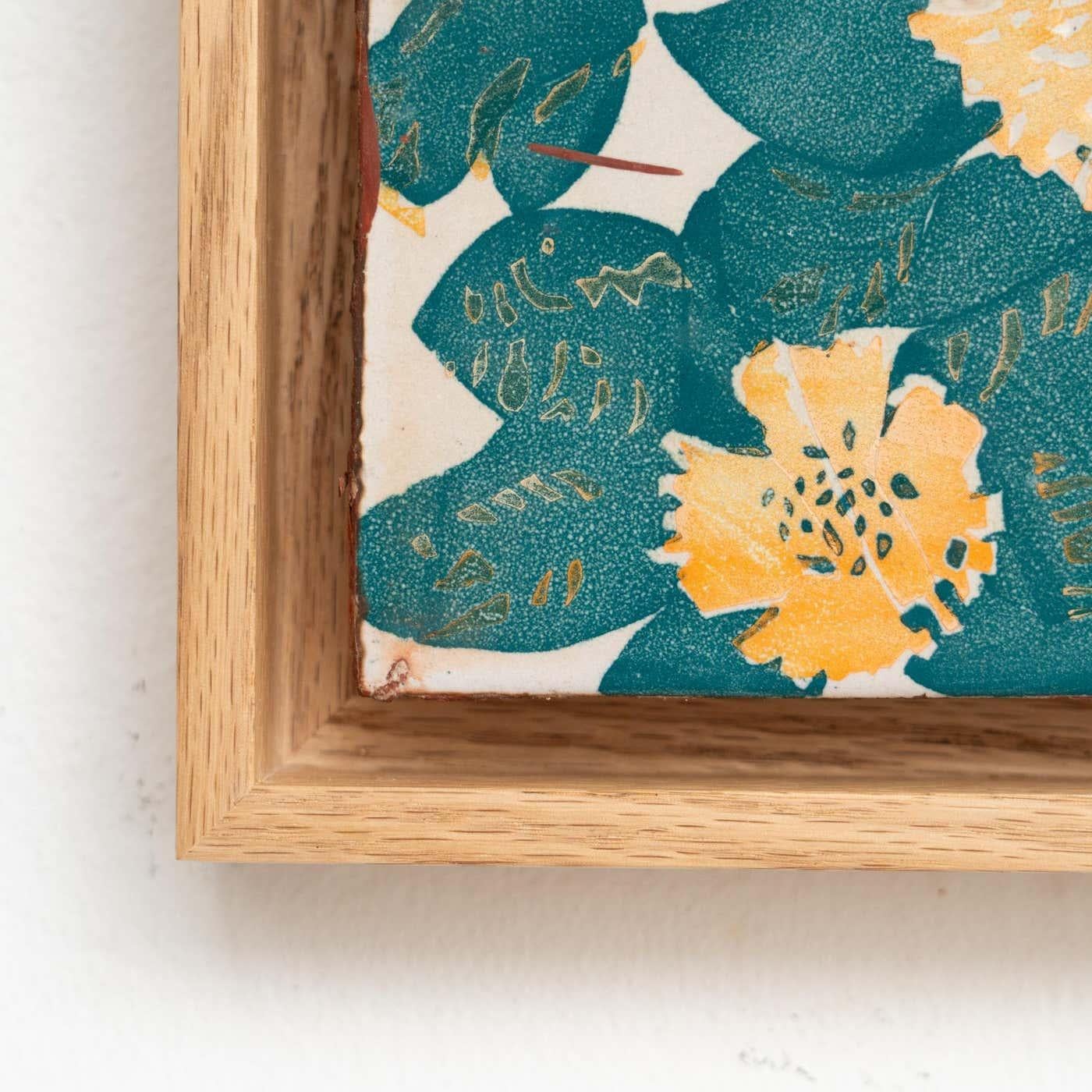 Carreau décoratif espagnol en céramique d'Antoni Gaudi représentant la Casa Vicens, vers 1940 en vente 1