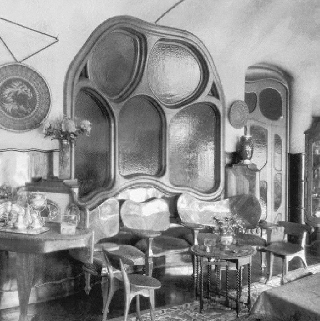 Quercia Antoni Gaudi, Jugendstil, Sedie spagnole Batllo in rovere massiccio