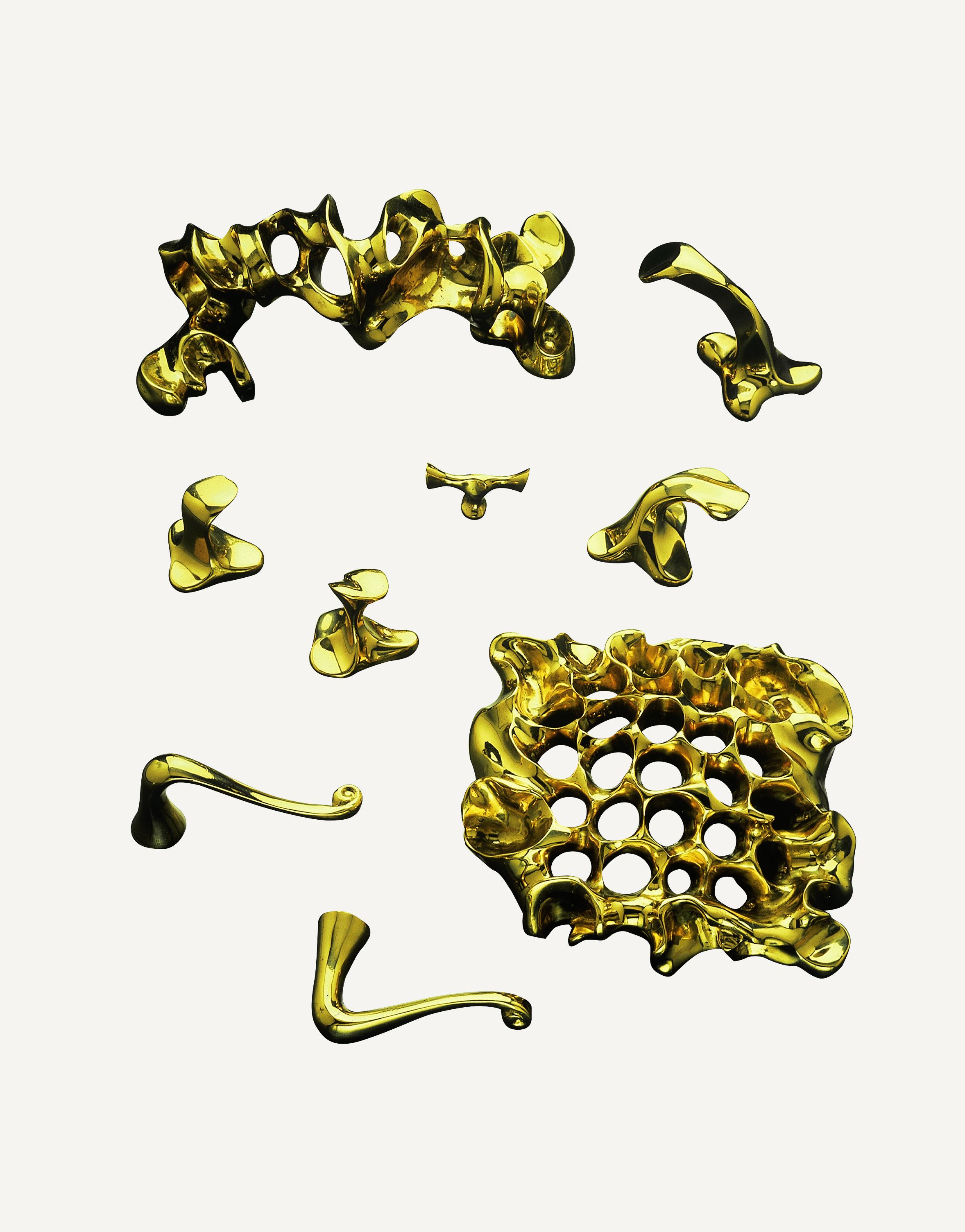 Contemporary Antoni Gaudi Milà no.3 Century Door Knob, Spain, Polished Solid Brass, Modernism For Sale