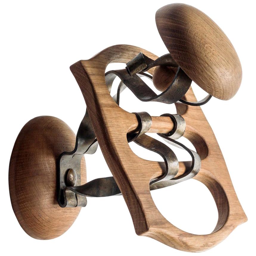 Antoni Gaudi Wood and Metal Calvet Hanger For Sale