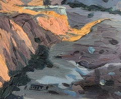 Paisaje Catalán con Masia óleo sobre tabla pintura españa arte eupeo español