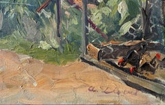 Rincón de Horta Oil on Canvas Painting, Signed, 1950s-1960s, 46x55 cm