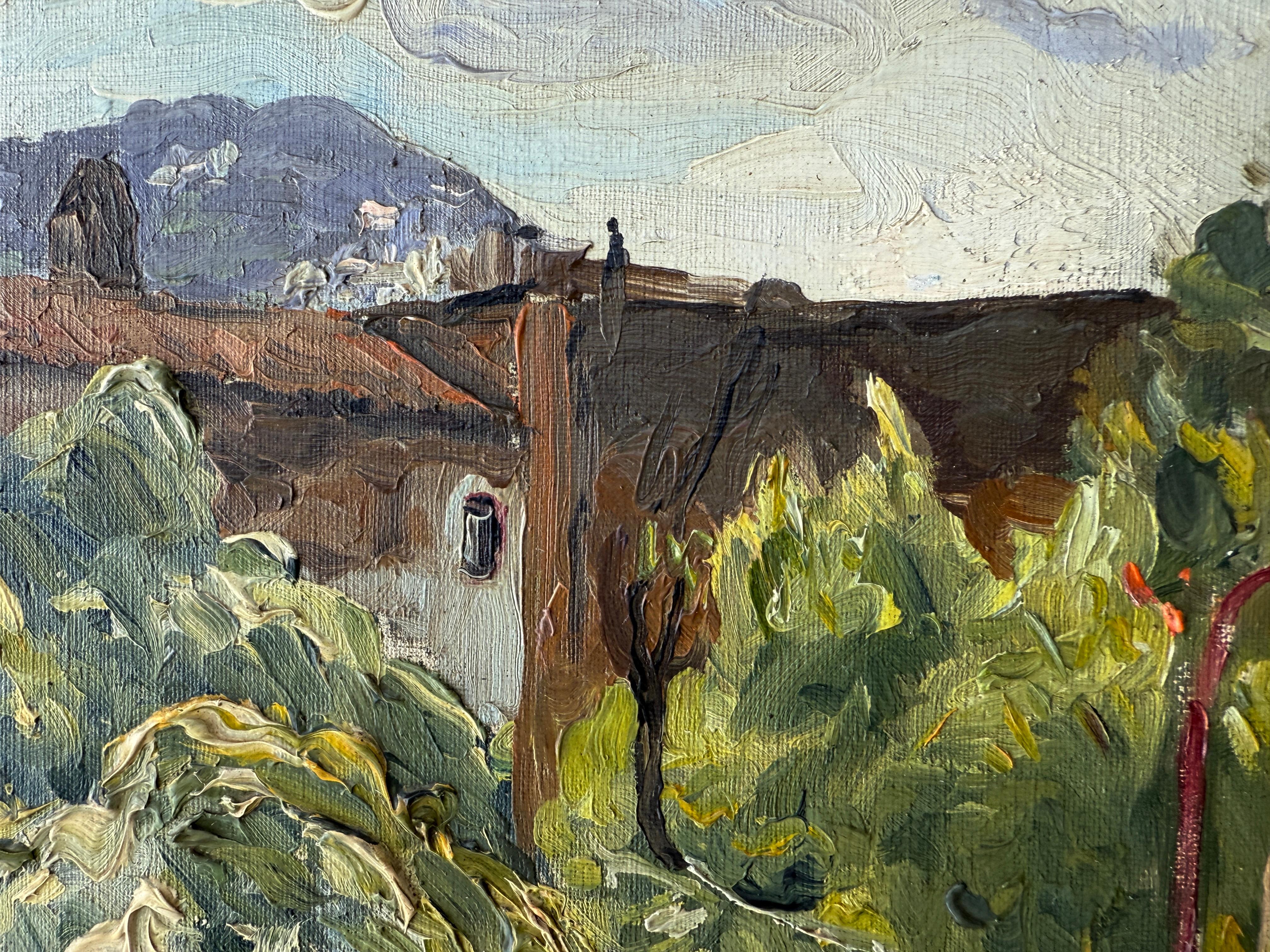 Titolo: Rincón de Horta (Angolo di Horta)
Artista: Antoni Llobet Aracil (Barcellona, 1910 - 1983)
Medium: Olio su tela
Dimensioni: 46 × 55 cm (18,1 × 21,7 in)
Supporto: Tela su barella
Firma: Firmato 