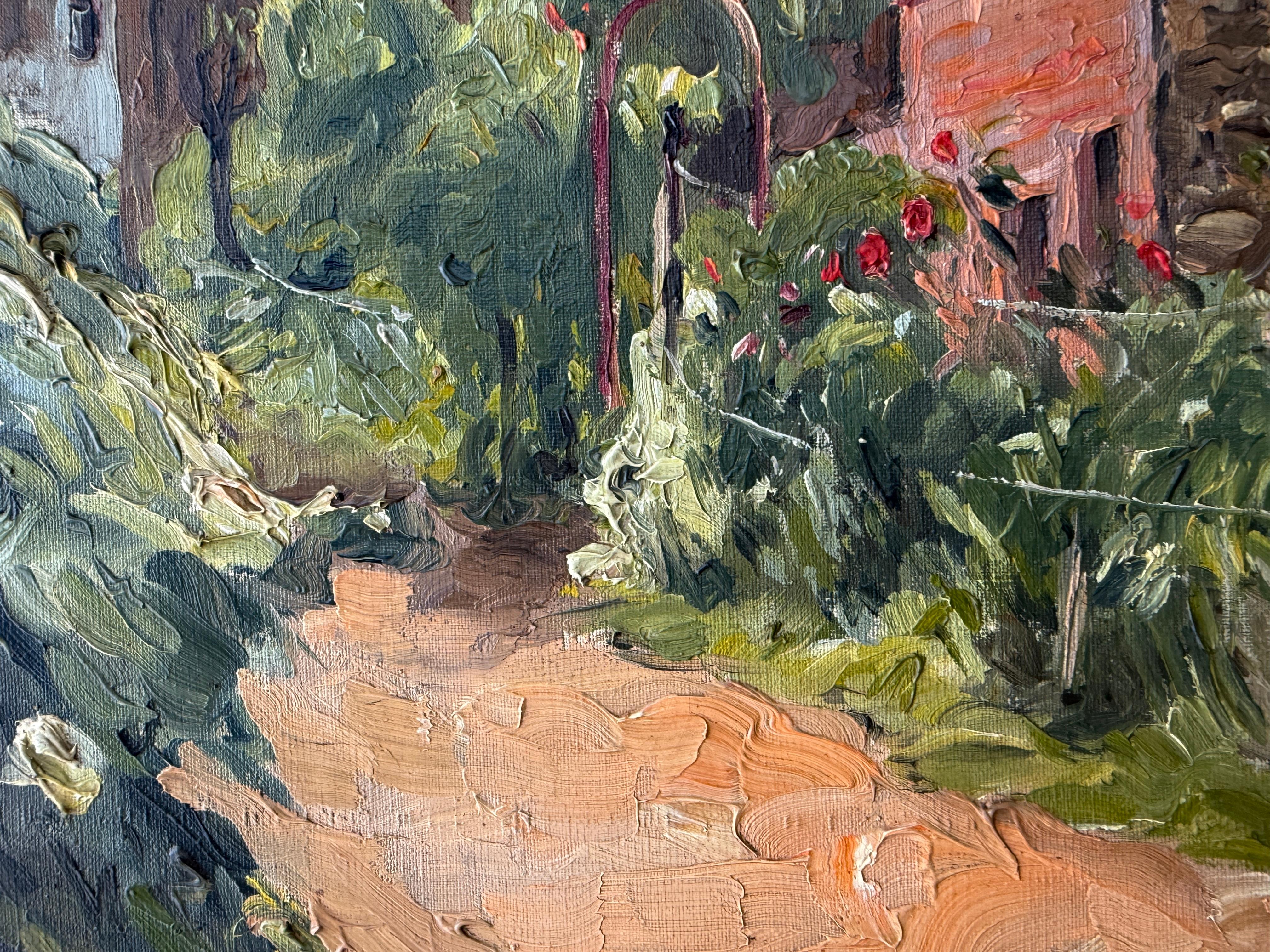Angolo di Horta Barcellona Spagna olio su tela pittura paesaggio spagnolo in vendita 2