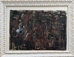 The Fleagatory mixed media painting surrealist