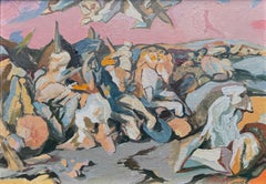Antoni Pitxot Battle of Constantine oil on board painting surrealist art