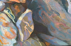 Large Museum Scale Surrealist Composition Dalí Circle Catalan Oil Painting art