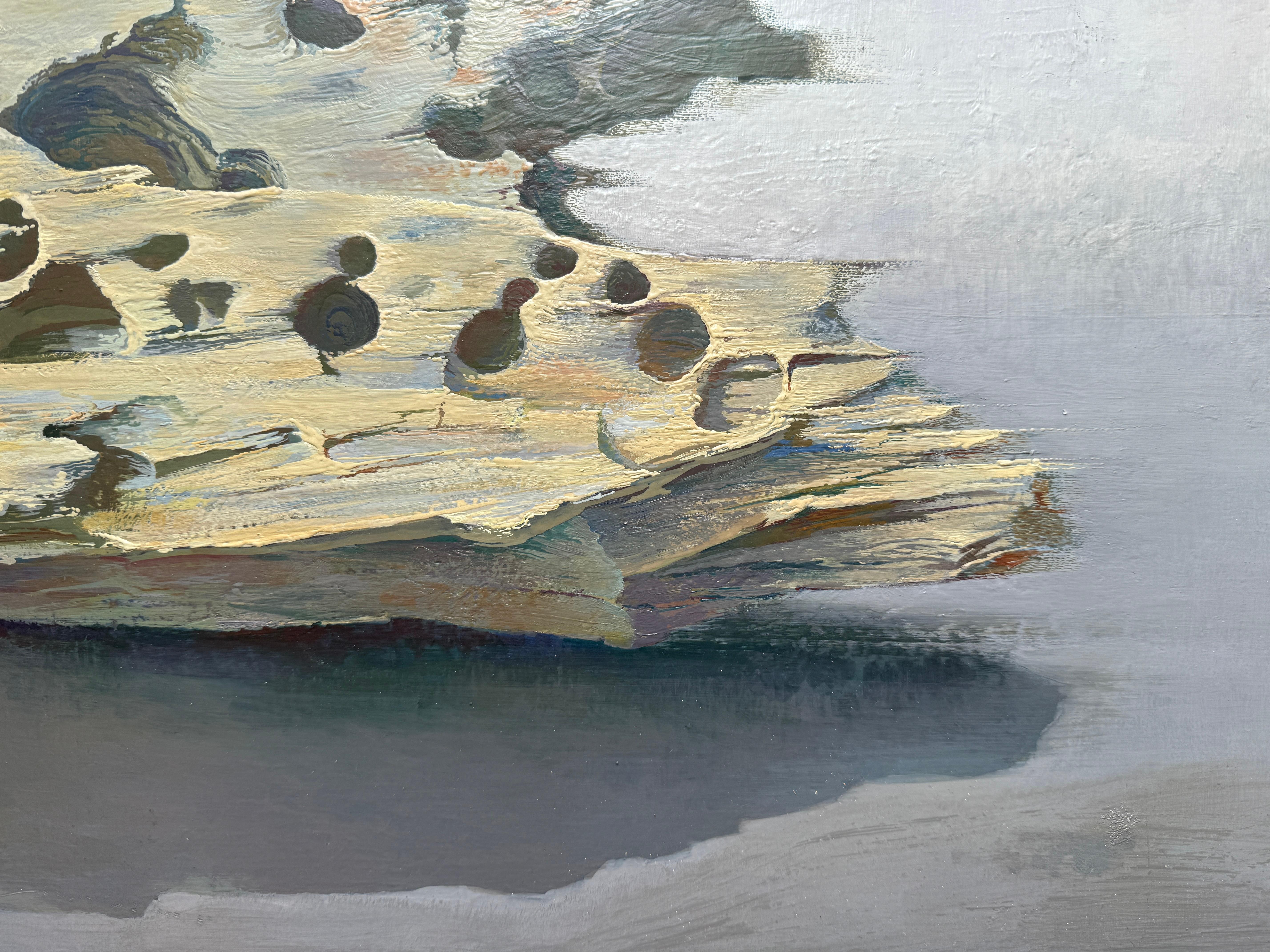 The Petrified Origin, Ölgemälde auf Leinwand, Gemälde Antoni Pitxot im Angebot 2