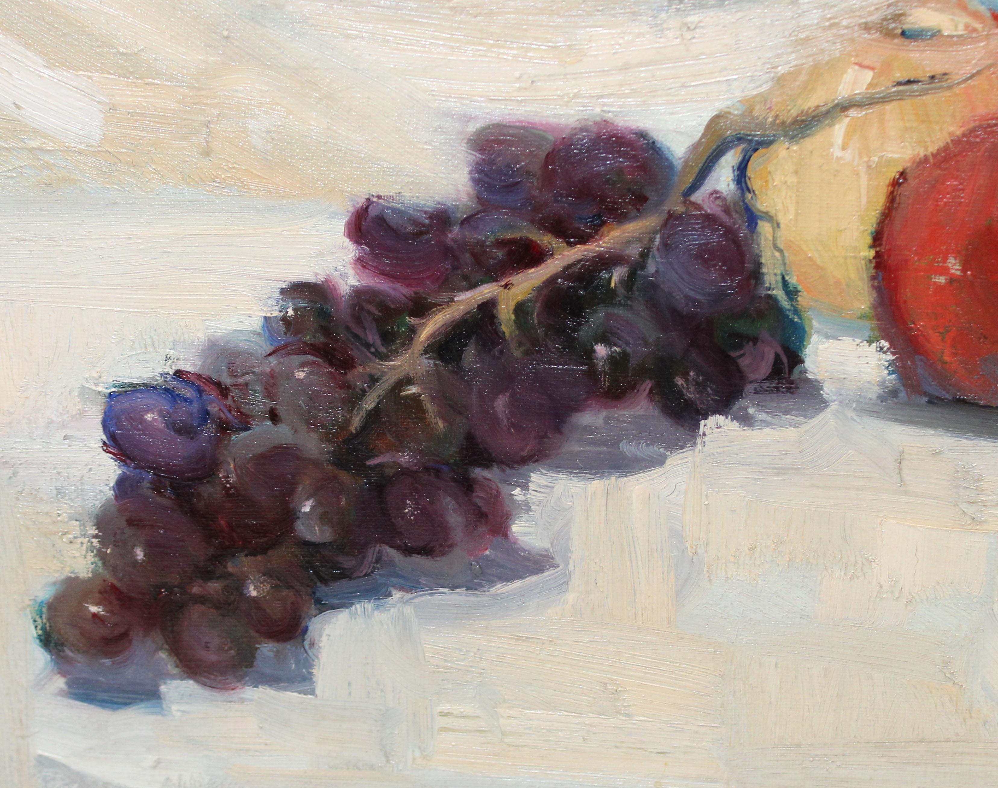 Bodegón frutal - Óleo sobre tela im Angebot 2