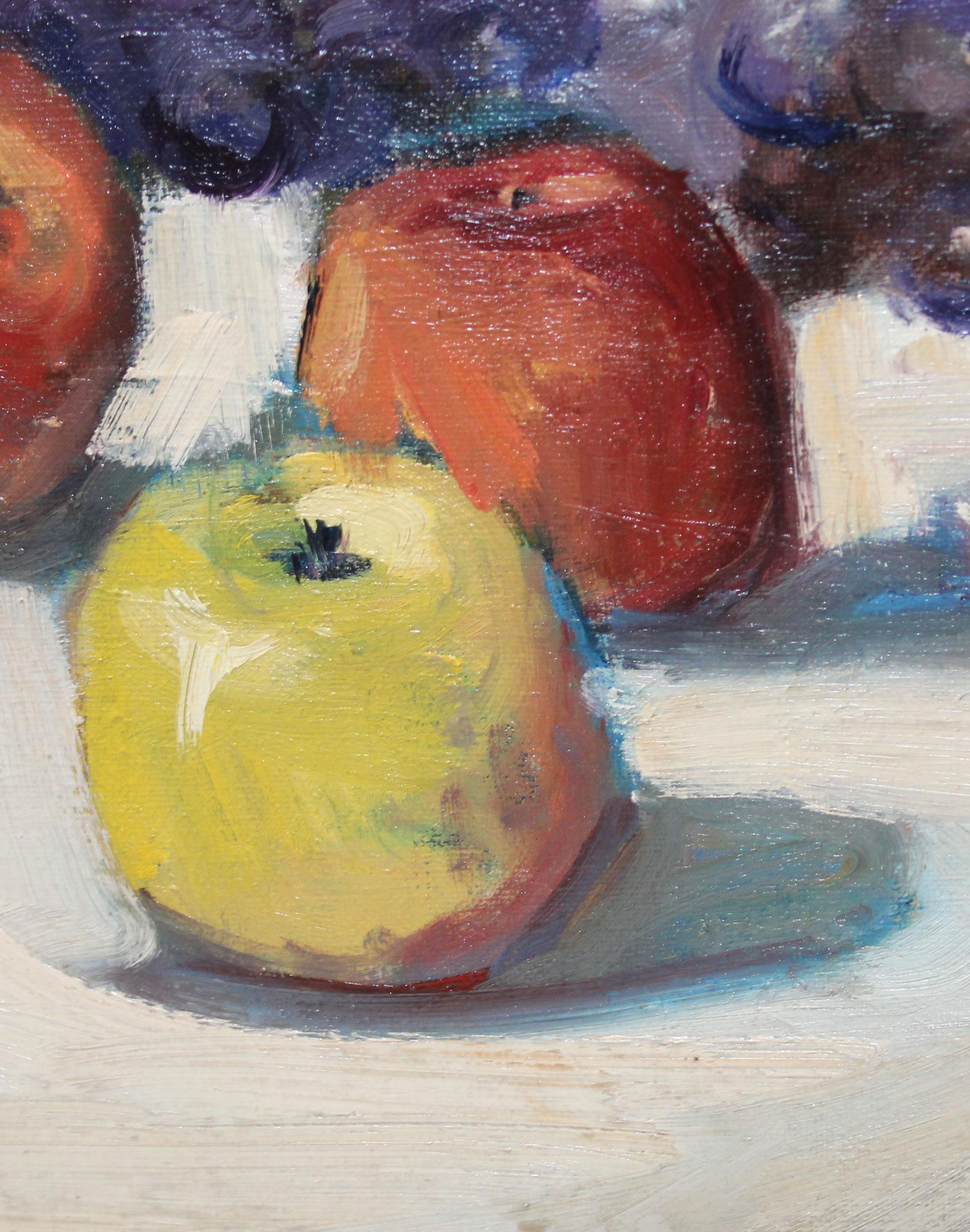 Bodegón frutal - Óleo sobre tela im Angebot 3